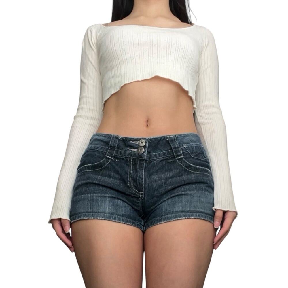 brandy melville mckenna eyelet long sleeve top